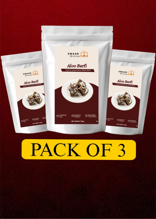 Pack 3 – Soft Aloo Barfi Pure Desi Ghee